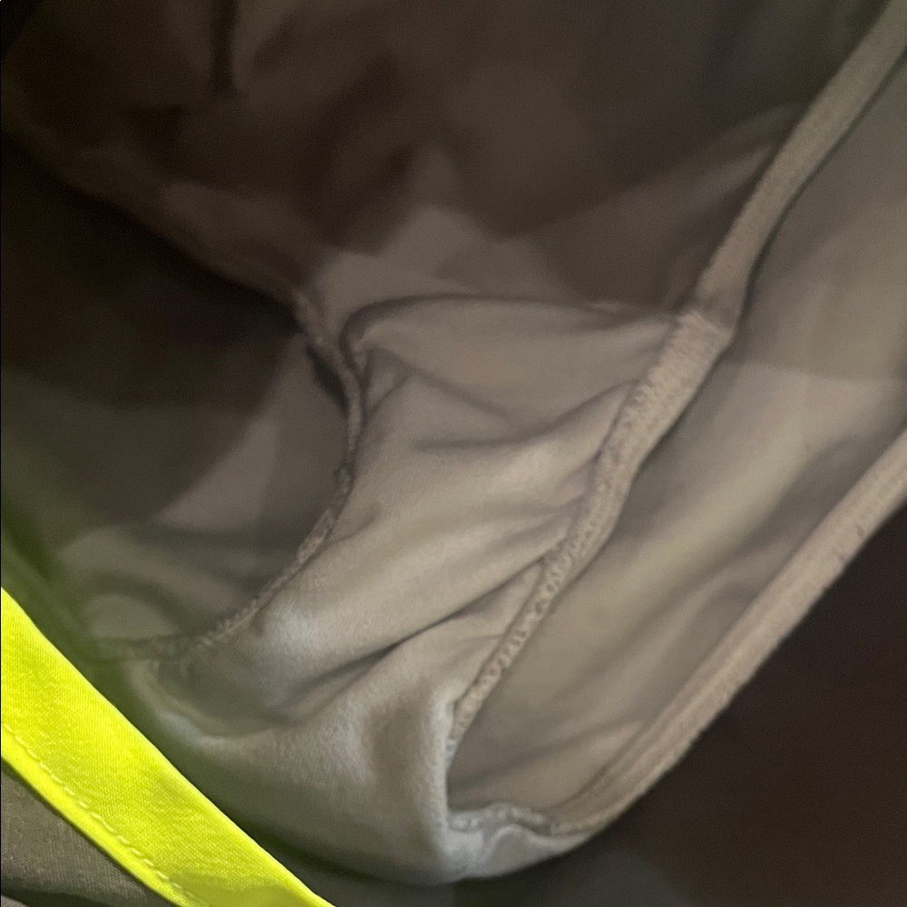 Under Armour Run Women's Black Shorts with Neon Yellow Trim - Picture 7 of 8